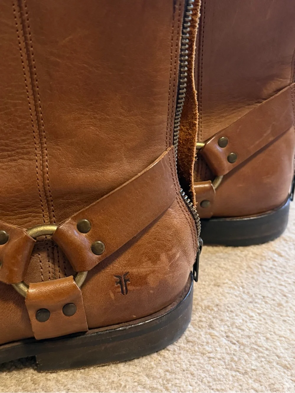 Men's Brown Leather Frye Boots